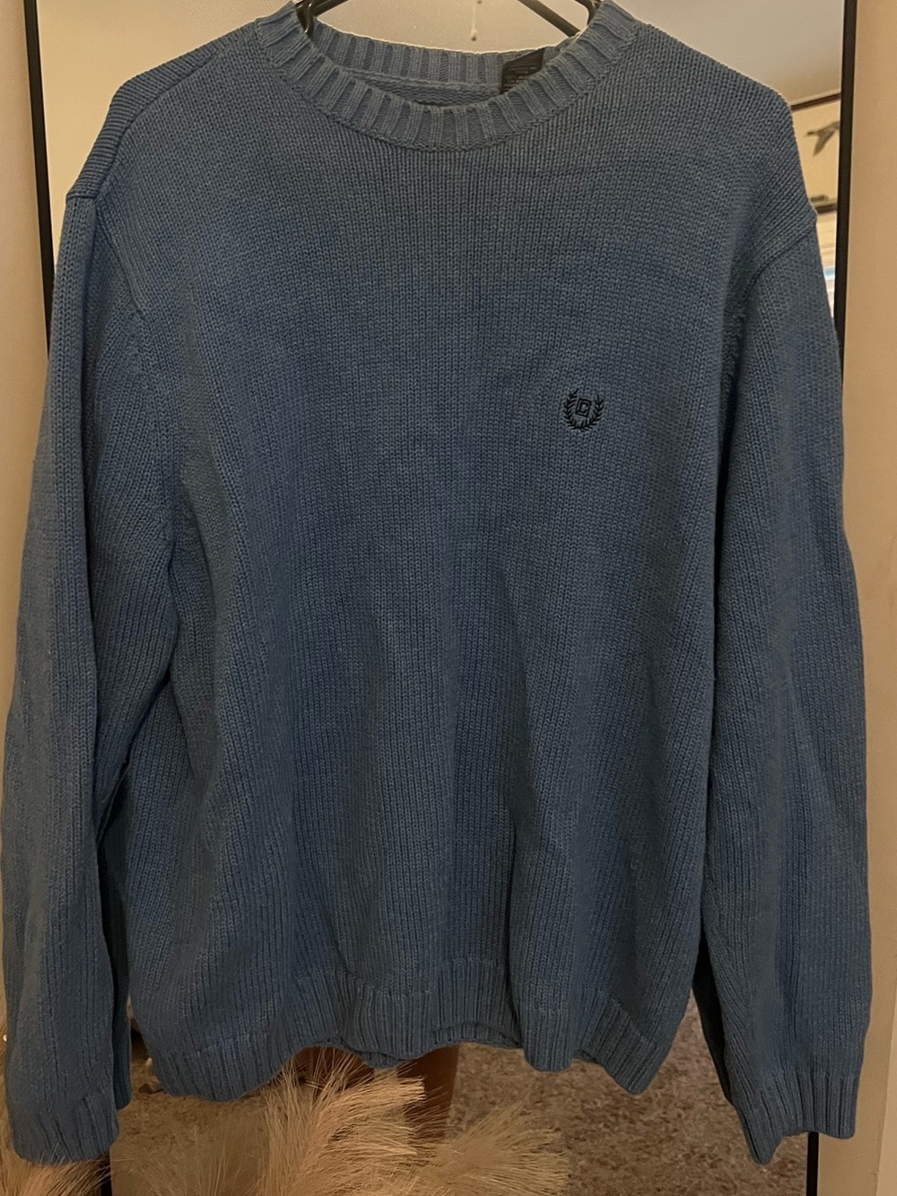 Chaps Men’s Crewneck Sweater in Slate Blue
